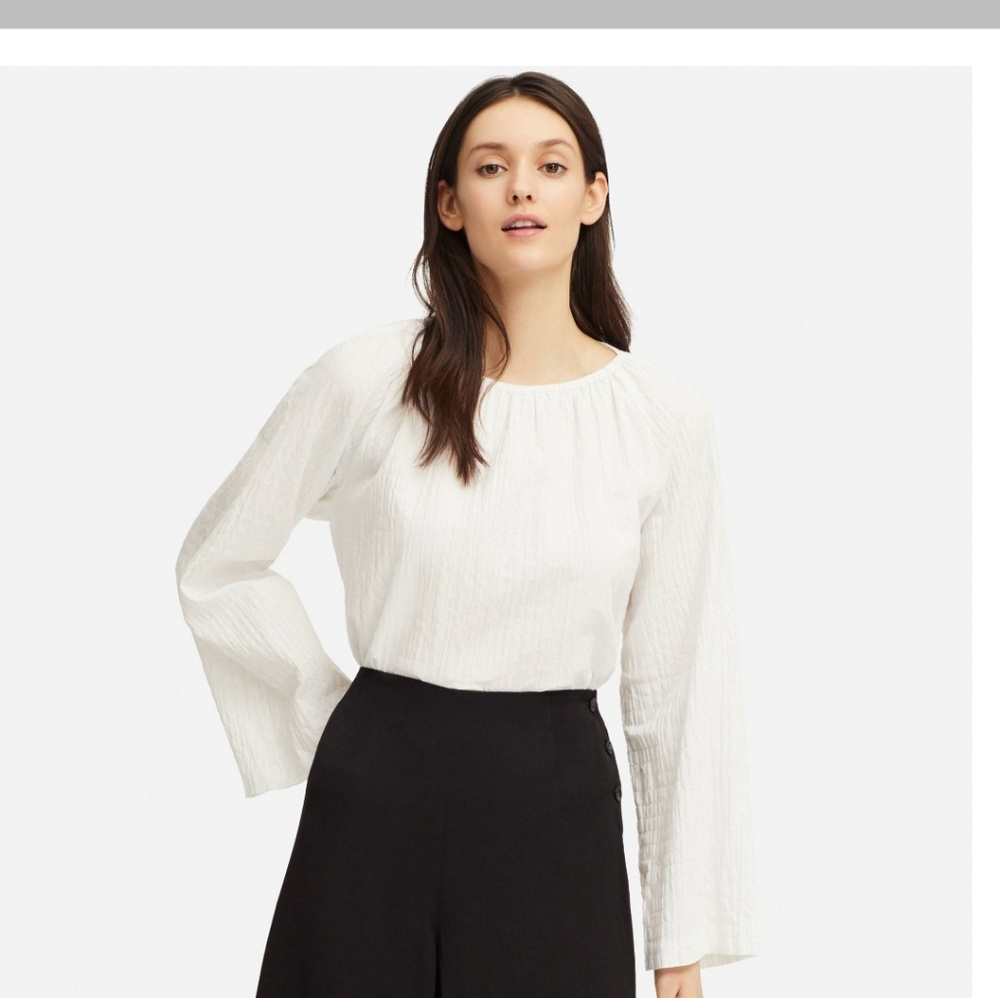 NWT Hana Tajima x Uniqlo Long Sleeve blouse